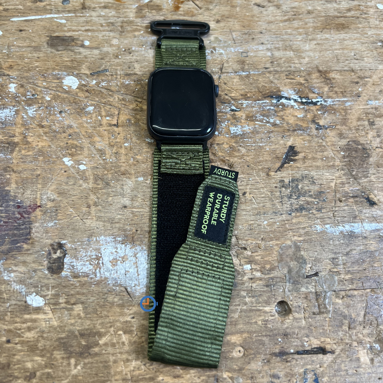 Sturdy Durable horlogeband Apple Watch 45mm - Groen