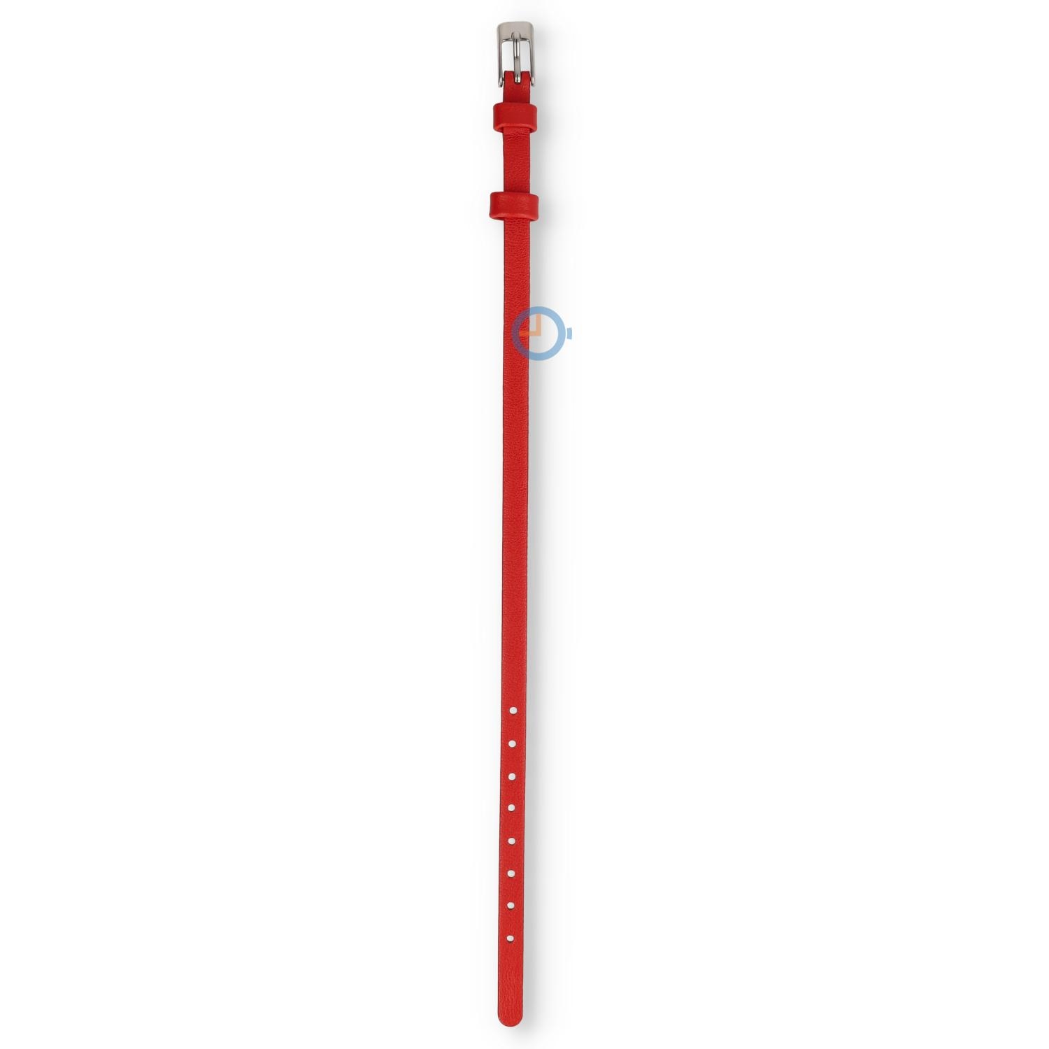 One-piece Leder Uhrenarmband - 6mm - rot