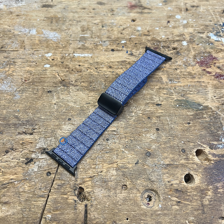Apple Watch 45mm magneet bandje: Blue Denim