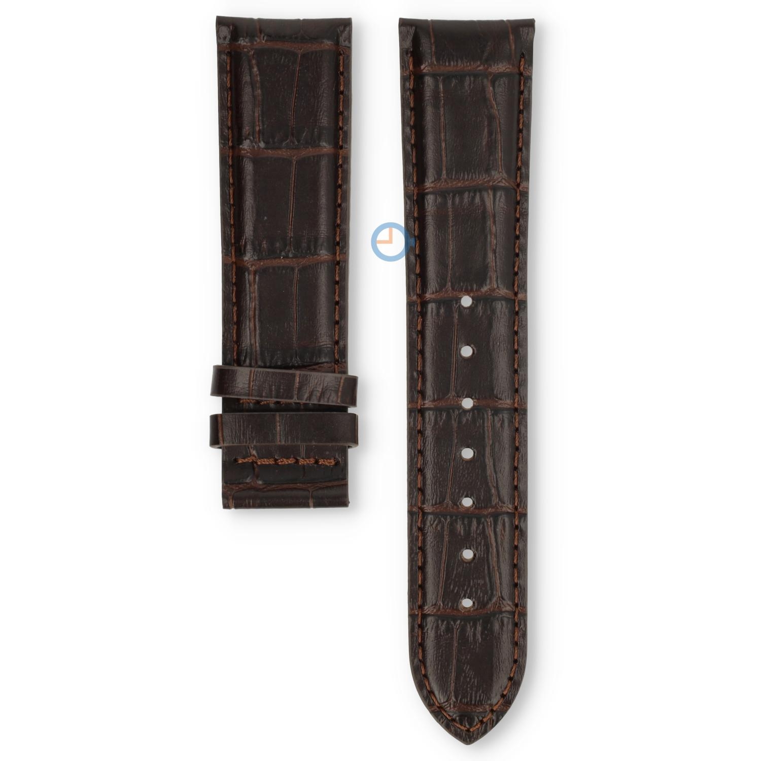 Edox Les Vauberts 40101 Uhrenarmband Braun Kroko
