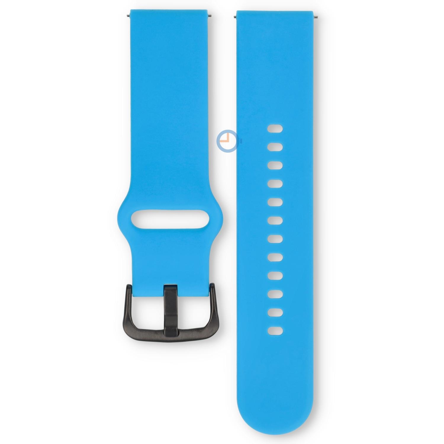 Ice Smart 1.0 & 2.0 (1.96)/ Ice Fit bandje - 22mm - Blue Tintin - black bkl