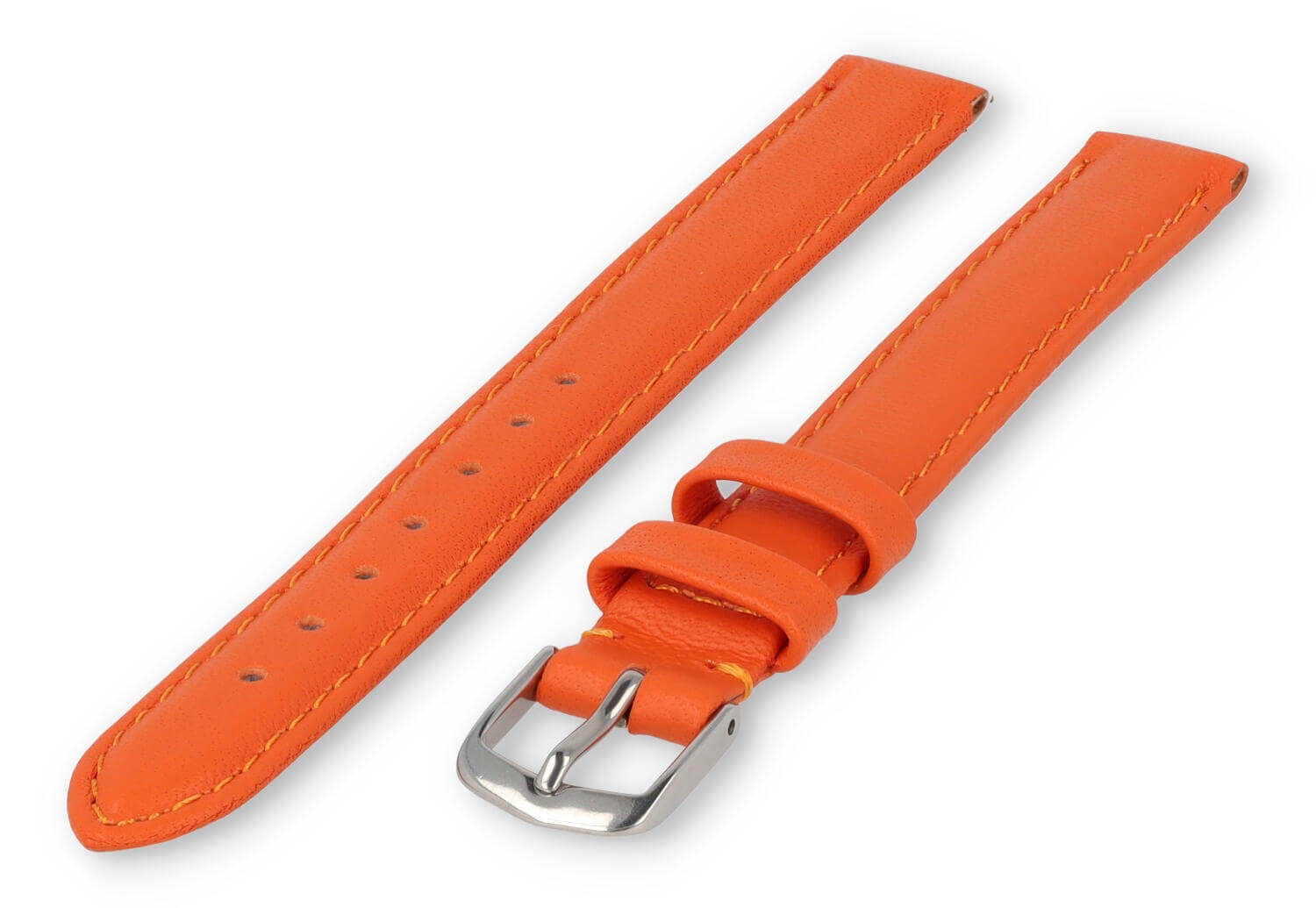 XL glatt Lederband - 12mm - Orange
