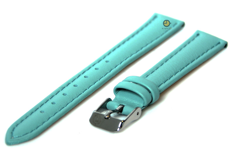 Uhrenarmband 12mm Hellblau Kalbsleder