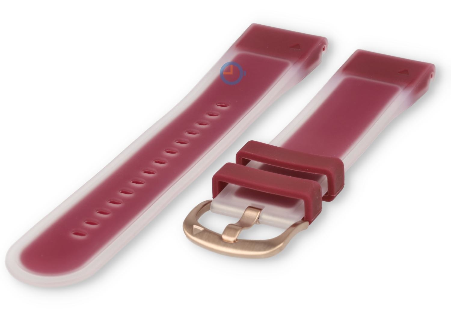 Durchsichtiges Band Garmin Fenix 8 (43mm) - burgundy