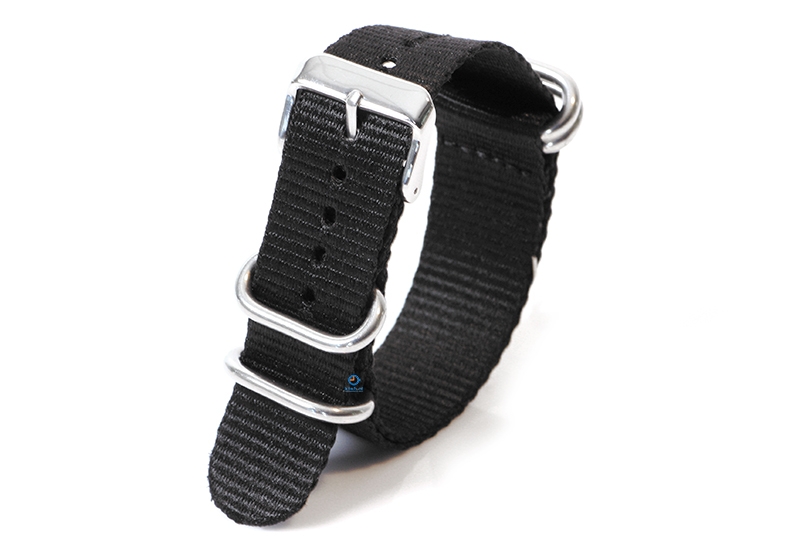 Uhrenarmband 18mm Nato - schwarz