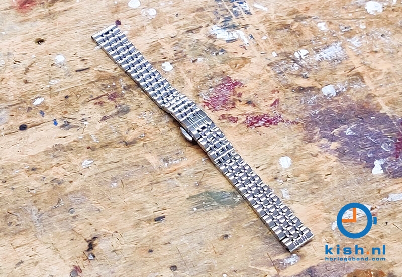 Horlogeband 14mm staal zilver - gepolijst