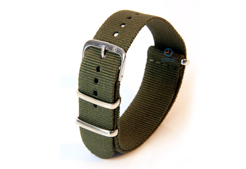 Uhrenarmband 18mm nylon armeegrün