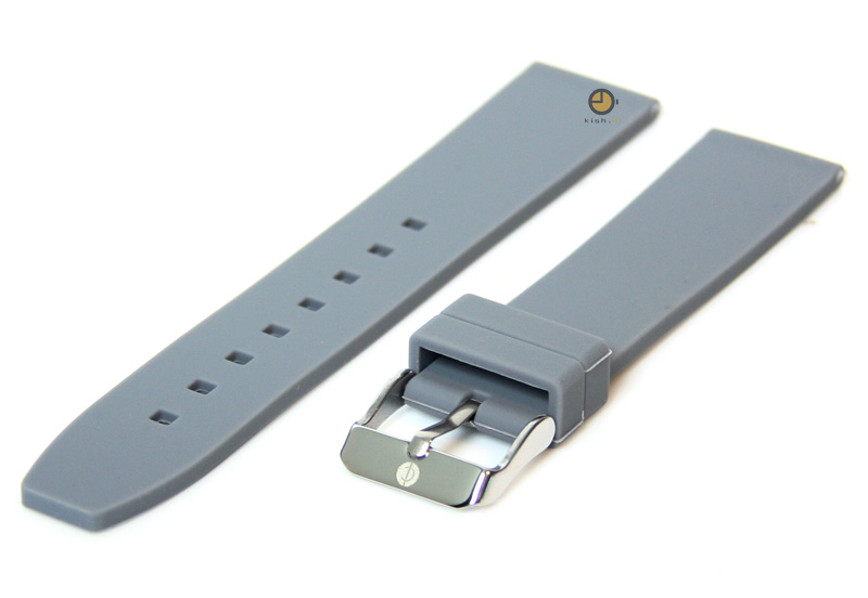 Uhrenarmband 20mm Grau Silikon
