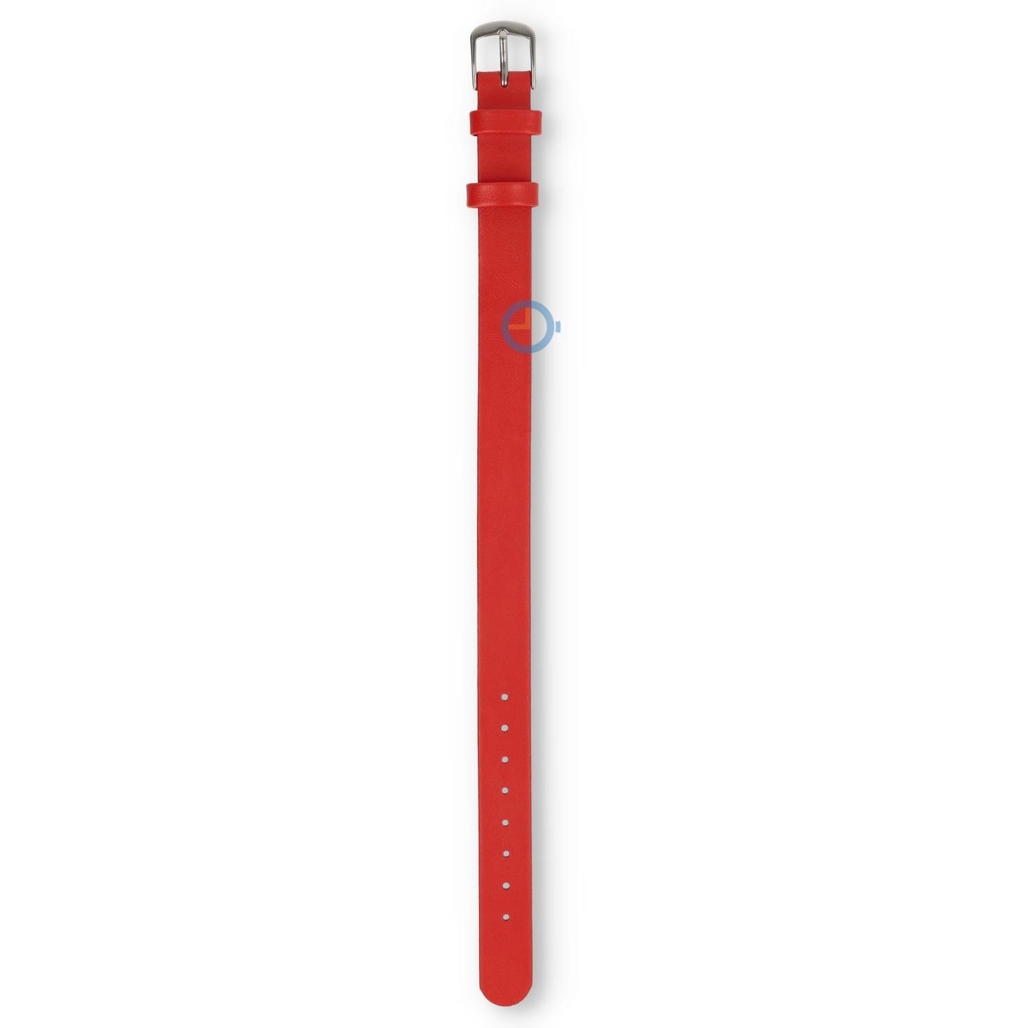 One-piece Leder Uhrenarmband - 12mm - rot