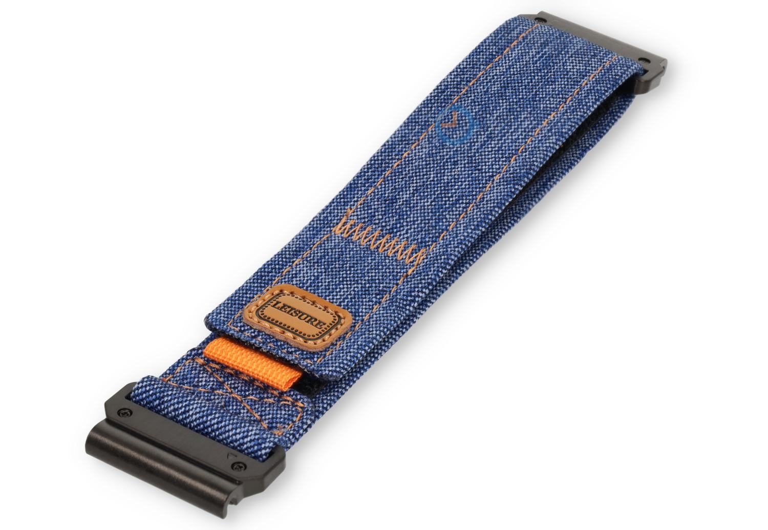 Blaues Denim Garmin Fenix X Band - 26mm - Klettverschluss