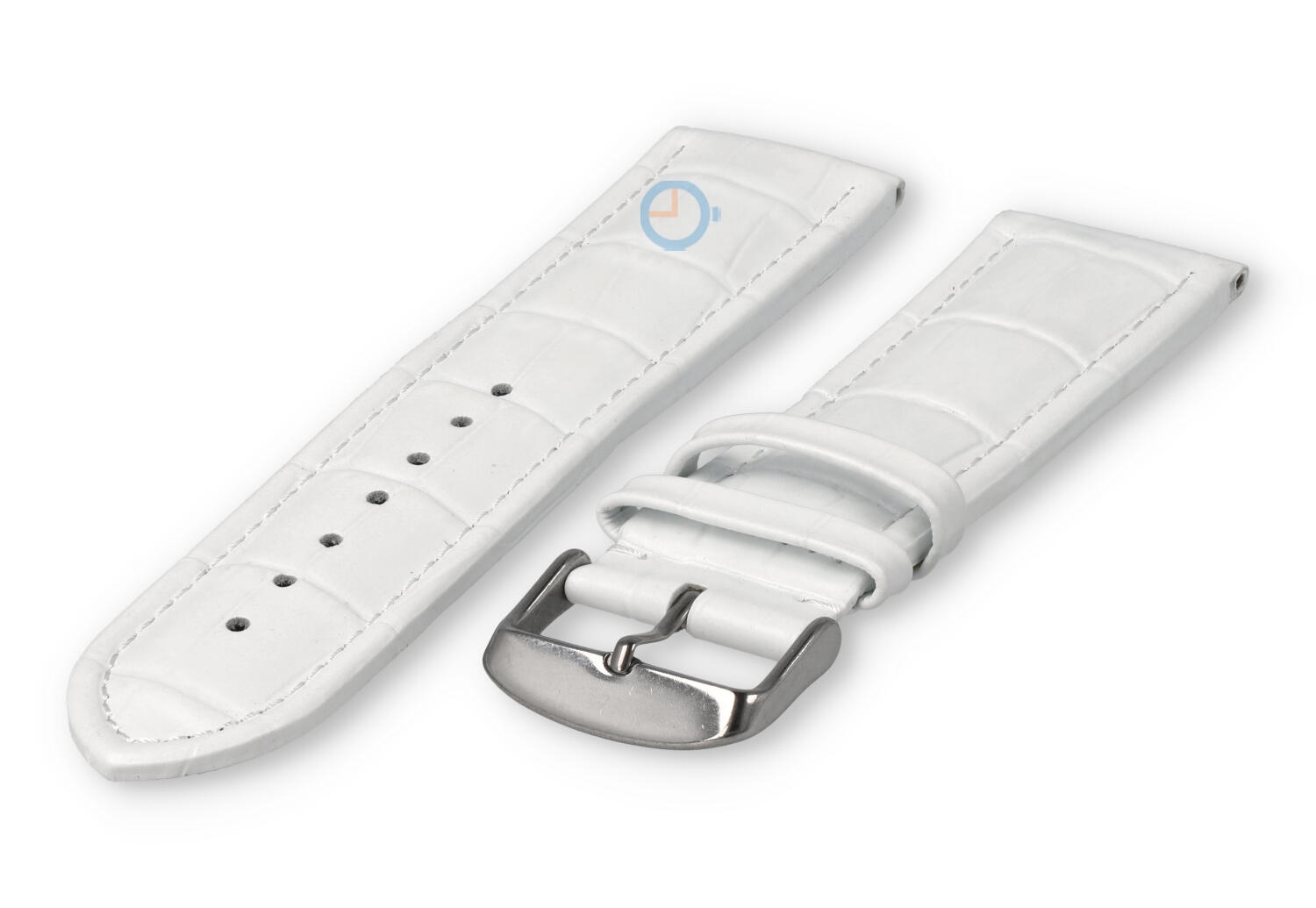 Starkes Uhrenarmband aus Kalbsleder - 28mm - weiß