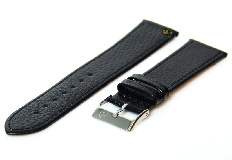 Uhrenarmband 22mm Schwarz Bisonleder