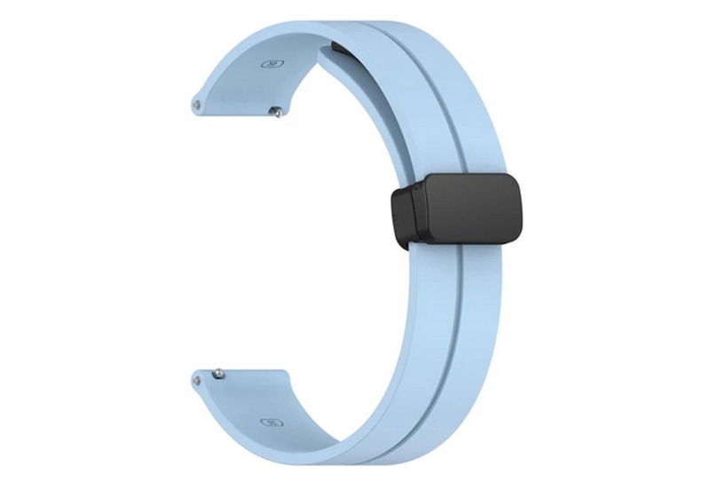 Silikon Uhrenarmband 18mm - pastelblau