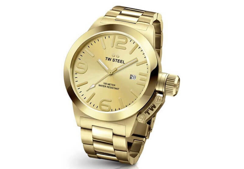 TW Steel Canteen CB102 Uhrenarmband gold - 24 mm