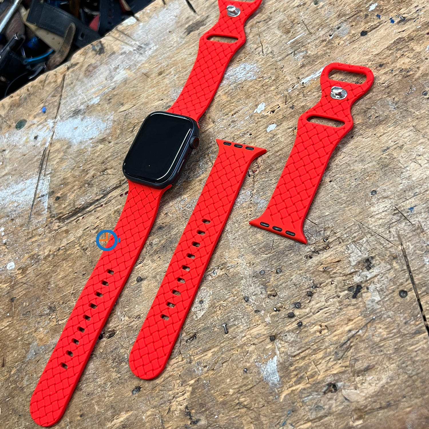 Silikon armband - Apple Watch 45mm - Rot