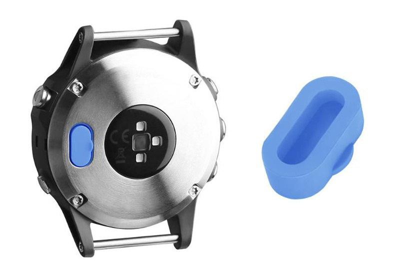 Garmin Fenix 5/6/7 Staubstecker siliconen blau