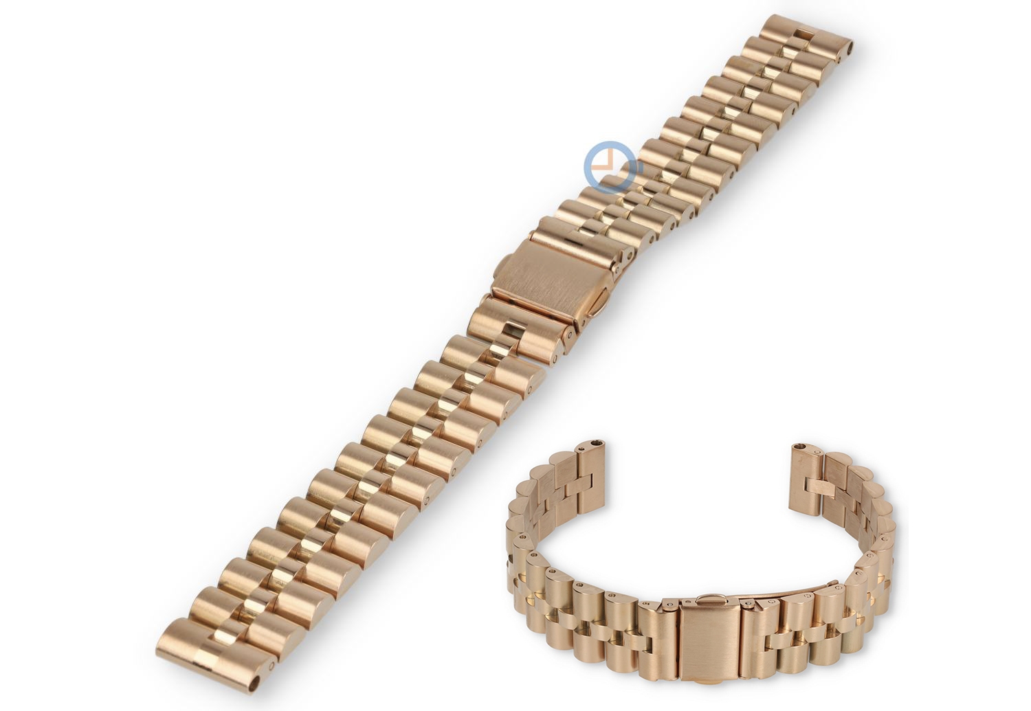 14mm Rolex President's band - rosegoldfarbig Stahl