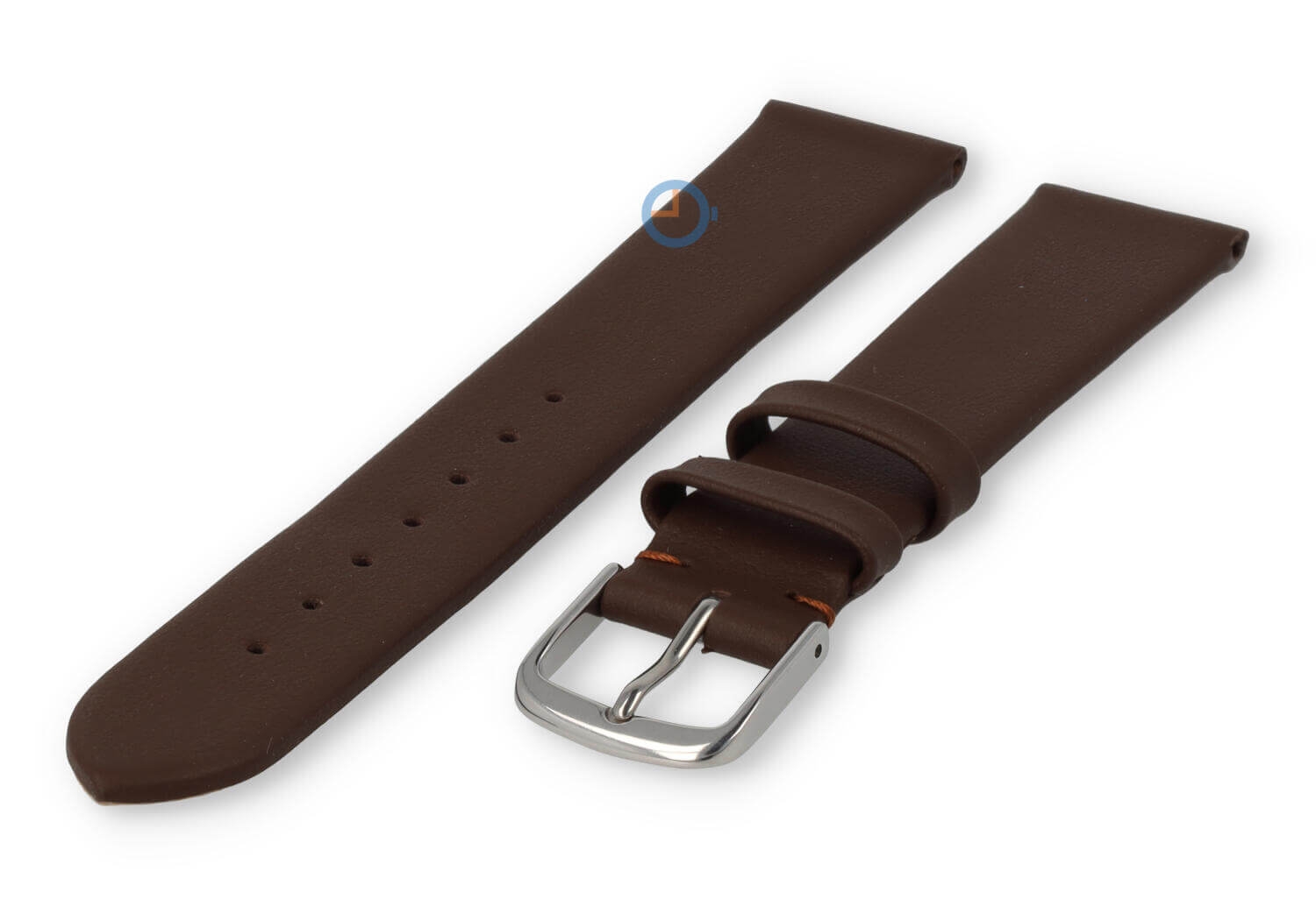 Nahtloses und glattes Uhrenarmband 18mm - dunkelbraun