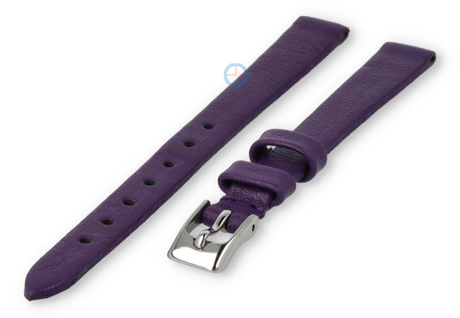 Nahtloses und glattes Uhrenarmband 10mm - aubergine