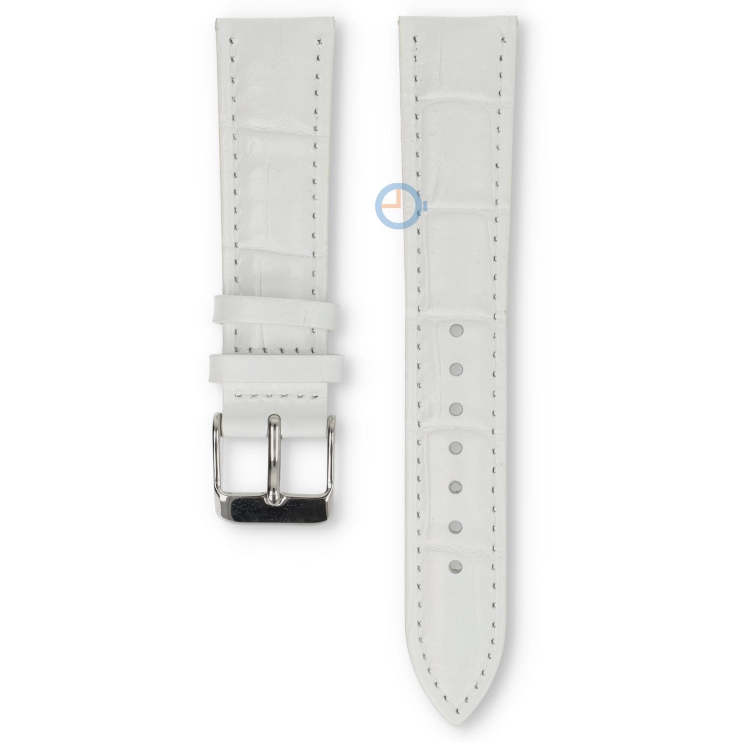 Universal 18mm weißes Leder Uhrenarmband - Lorus