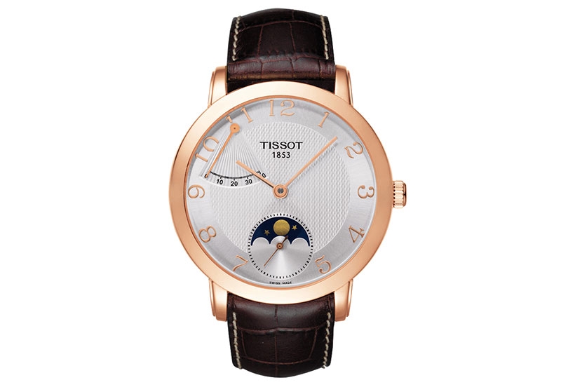 Tissot Uhrenarmband T9056387603200 braun Leder