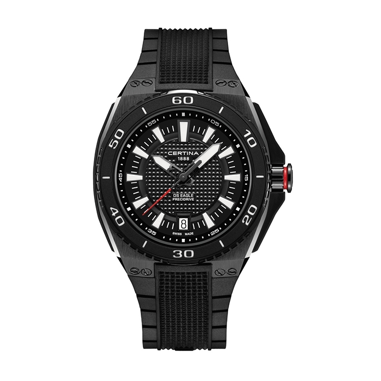 Certina Band C0237101705100A schwarzes Kautschuk