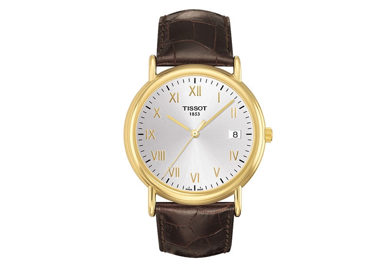 Tissot Uhrenarmband T9074101603300 braun Leder