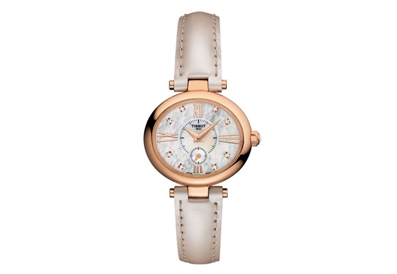 Tissot Uhrenarmband T9173107611600 beige Leder