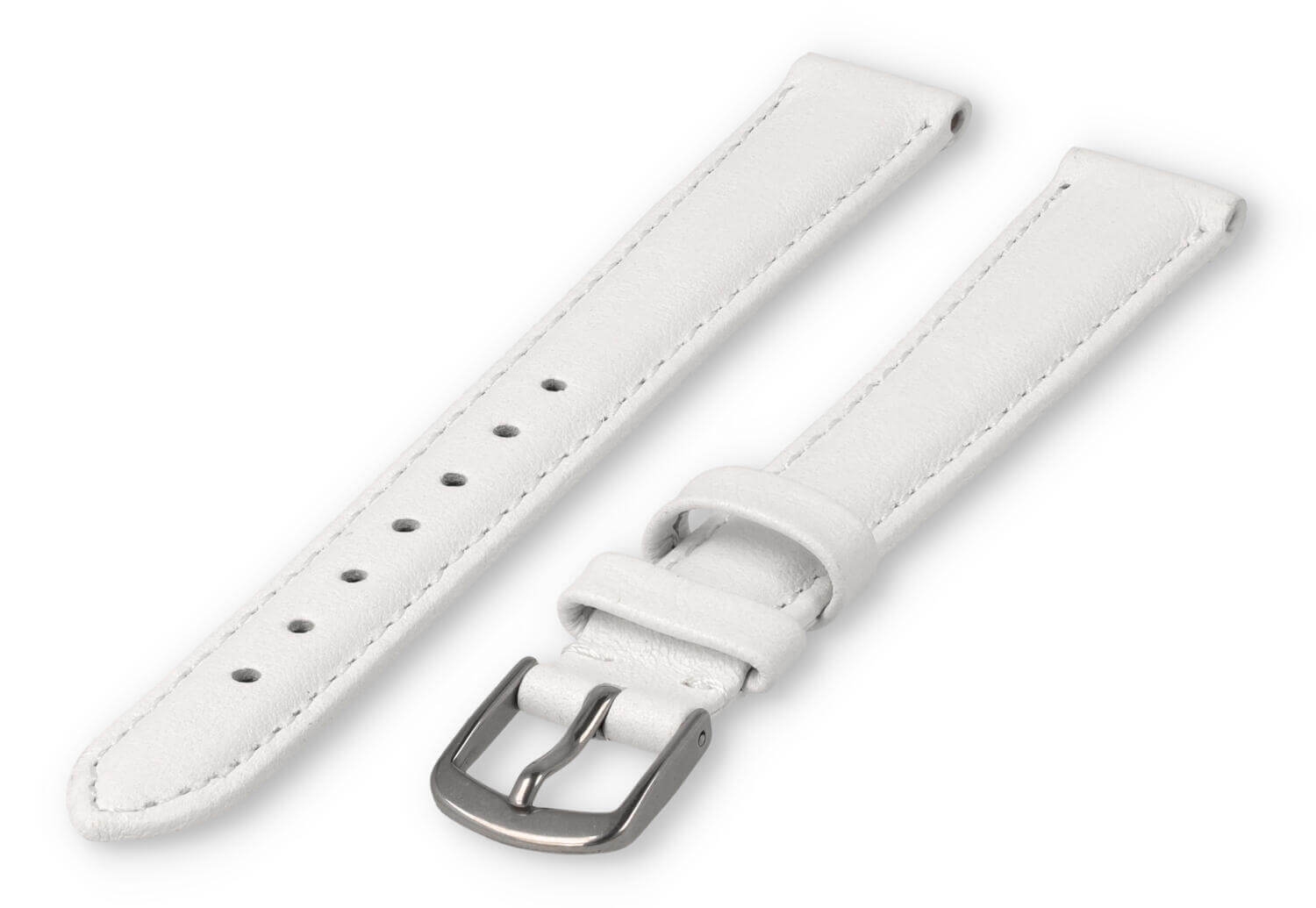 XL glatt Lederband - 14mm - weiß