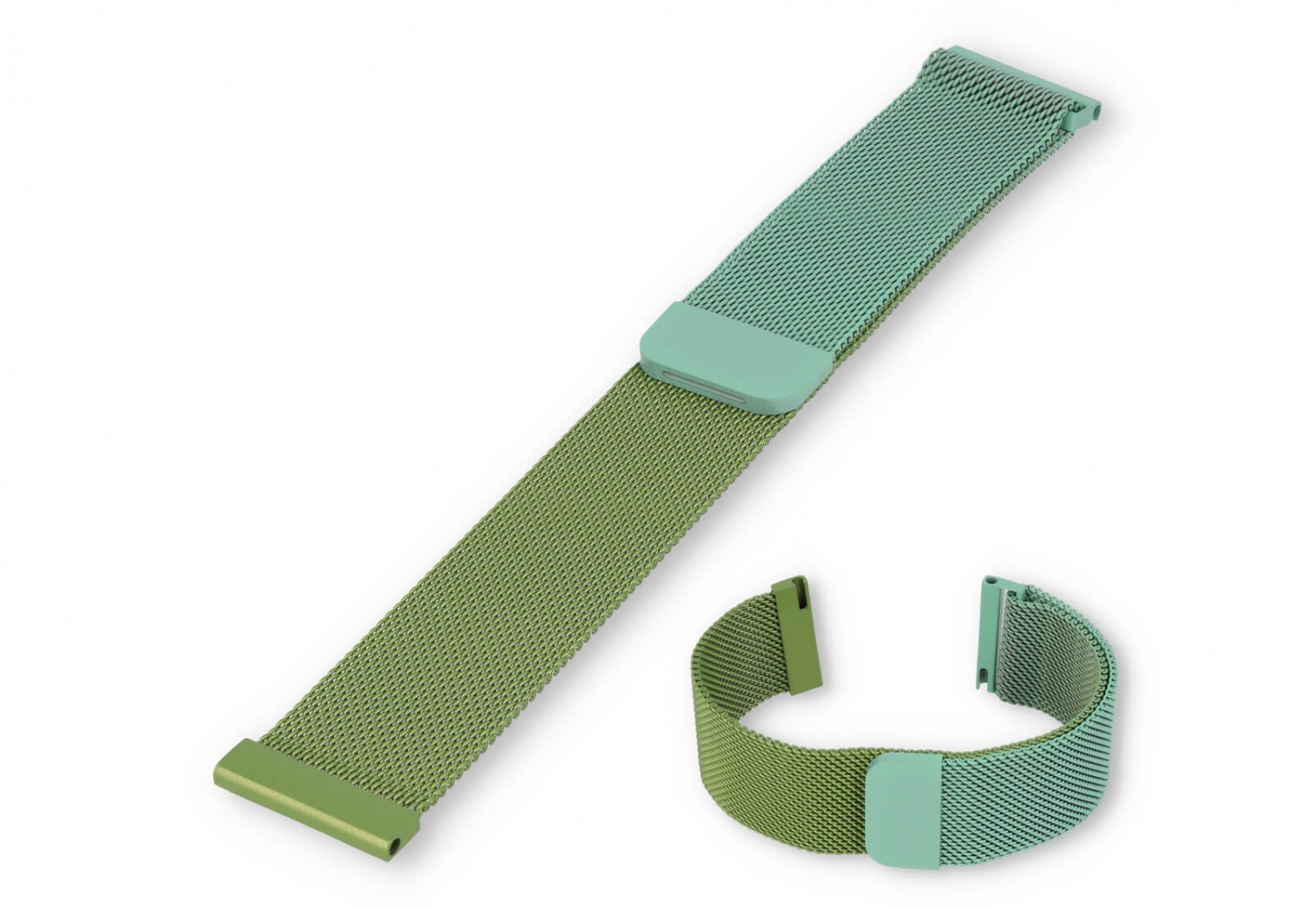 Mailänder 22mm Uhrenarmband - grün/mintgrün