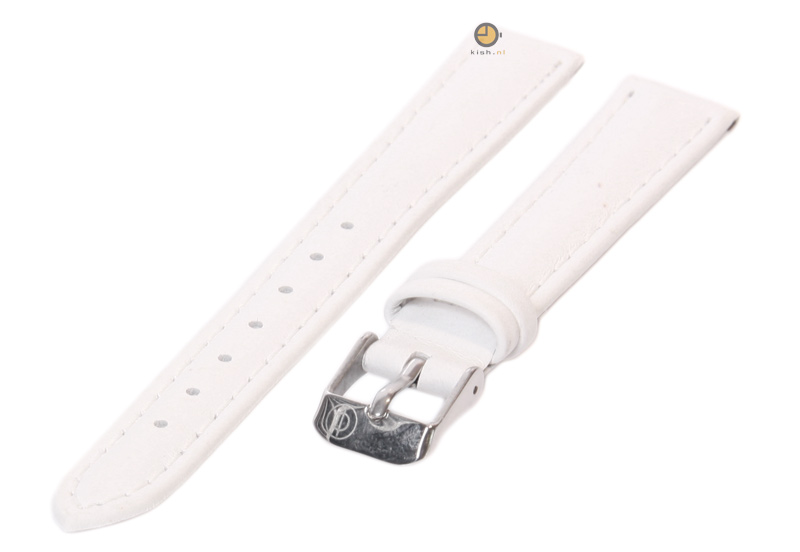 Uhrenarmband 12mm Weiß Leder