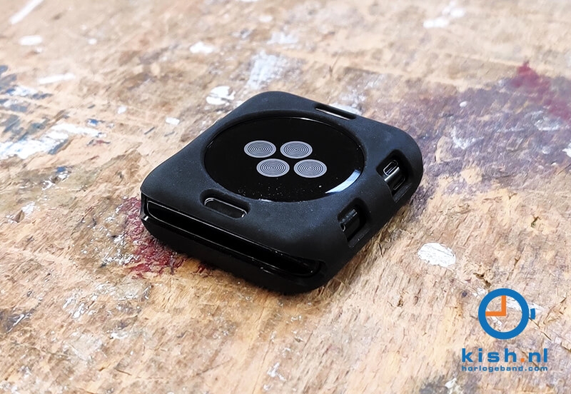 Apple Watch case zwart rubber - 44mm