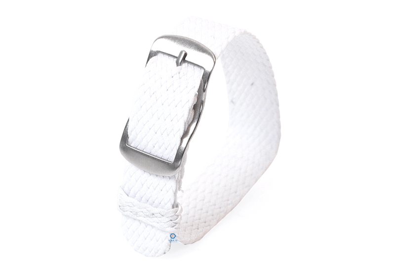 Perlon Uhrenarmband 14mm weiß