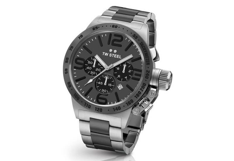 TW Steel Canteen CB203 Uhrenarmband schwarz - 22mm