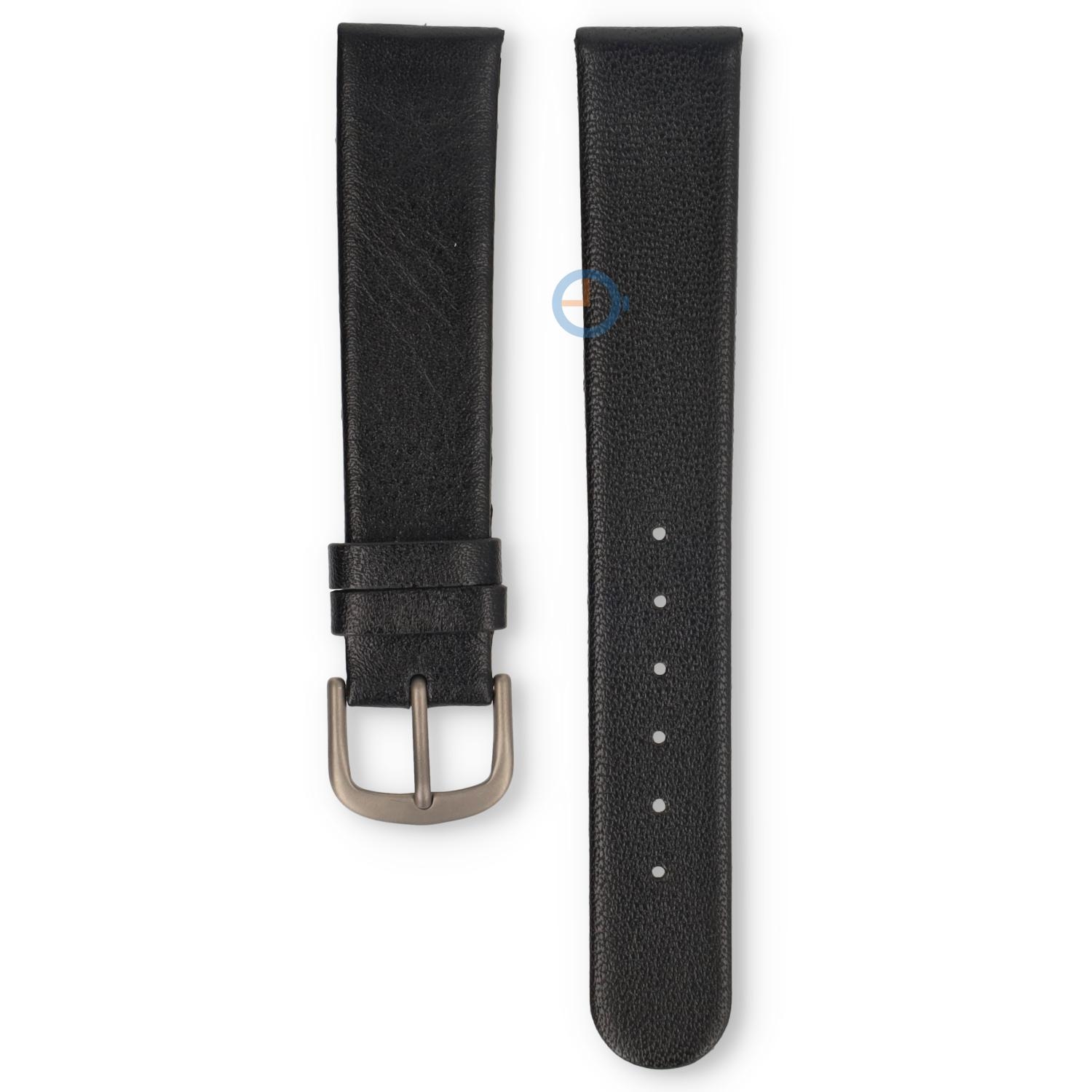 Danish Design Uhrenarmband 18mm Schwarz Leder