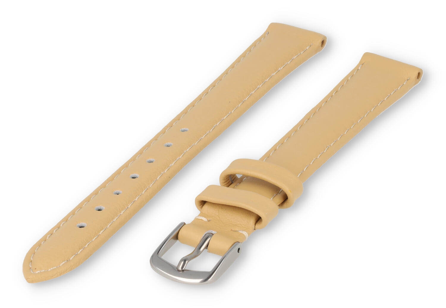 XL glatt Lederband - 16mm - vanille