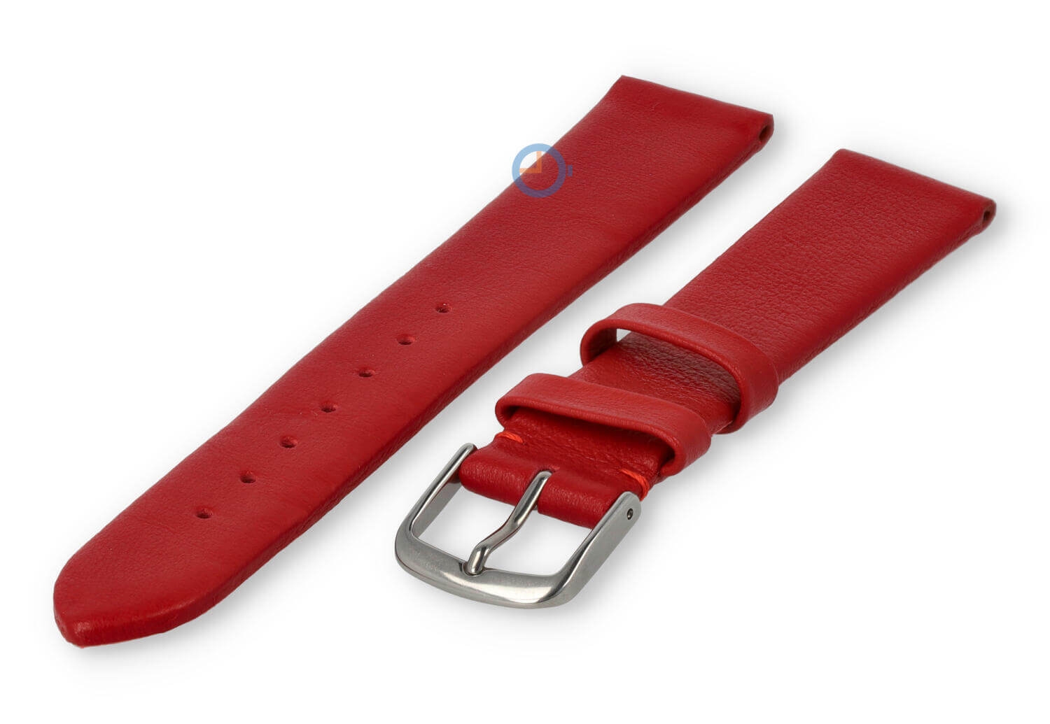 Nahtloses und glattes Uhrenarmband 18mm - dunkelrot