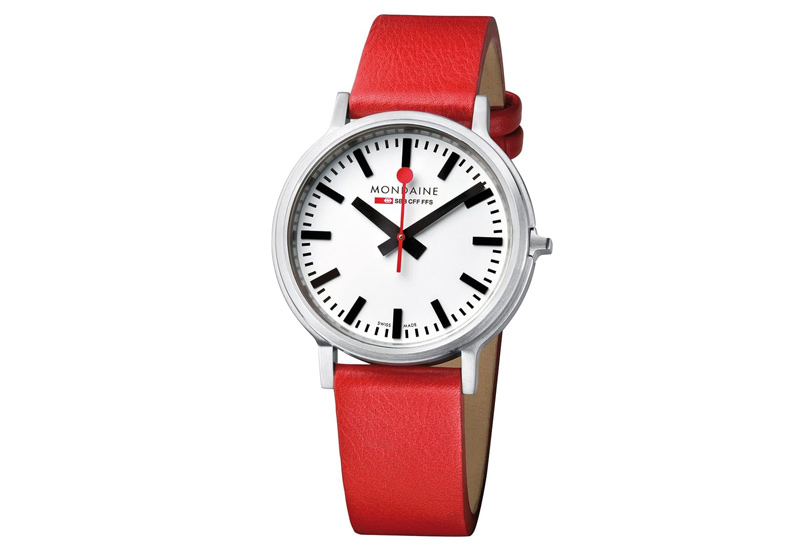 Mondaine 20mm Uhrenarmband Rot matt