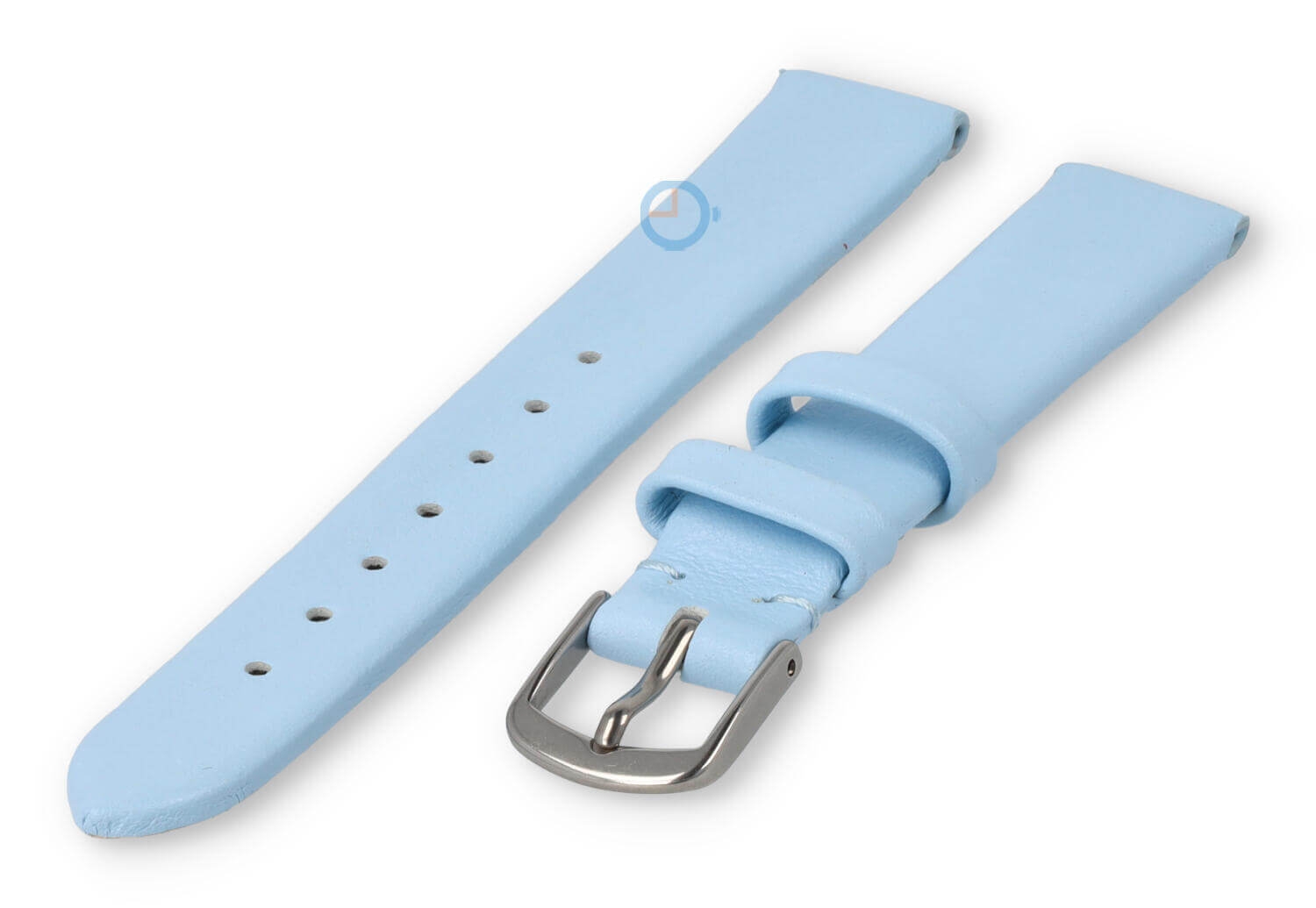 Nahtloses und glattes Uhrenarmband 12mm - eisblau