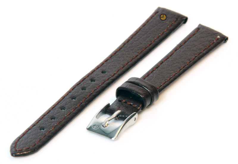 Uhrenarmband 12mm Dunkelbraun Bisonleder