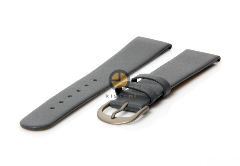 Danish Design Uhrenarmband 18mm Grau Leder