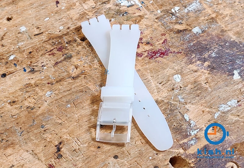 Swatch Gent Uhrenarmband 16mm weiÃŸ rebel