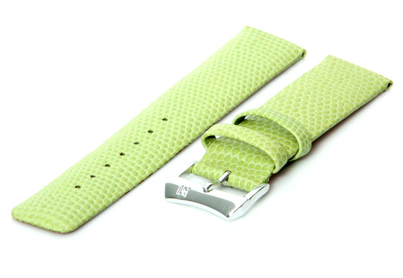 Uhrenarmband 20mm Hellgrün Leder
