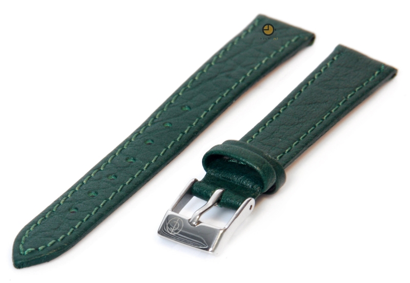 Uhrenarmband 14mm Grün Büffelleder