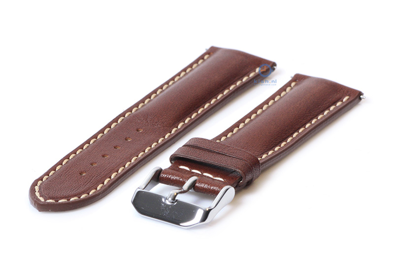 Uhrenarmband 24mm Braun Leder