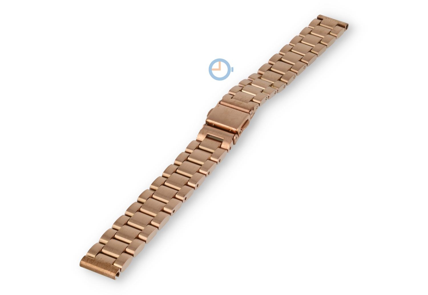 14mm Stahl Glieder Band matt - roségold