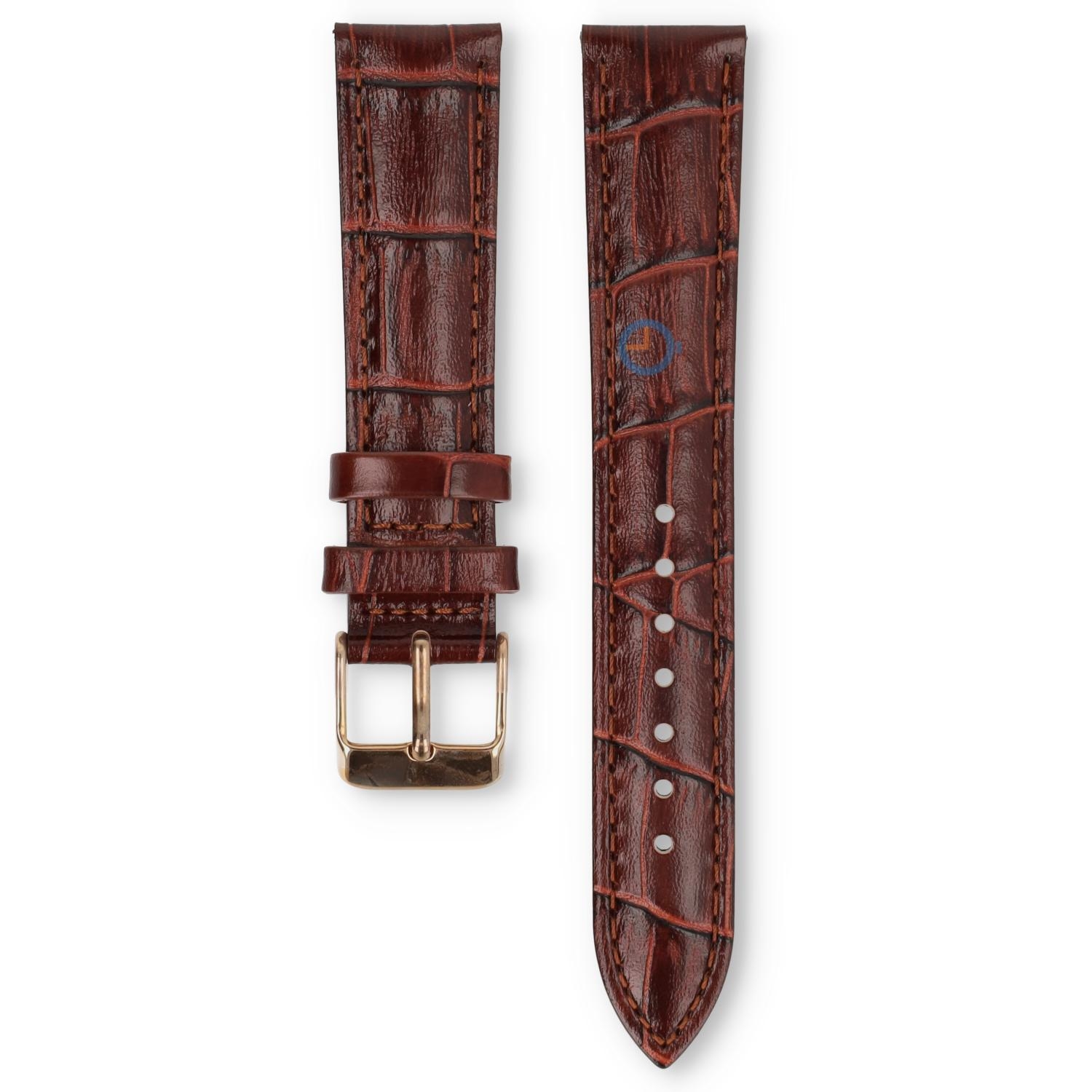 Universal 18mm braunes Leder Uhrenarmband - Lorus