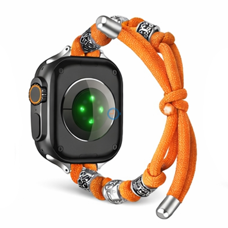 Apple watch Bohemian Band mit Charms (44-45-46-49mm) - orange