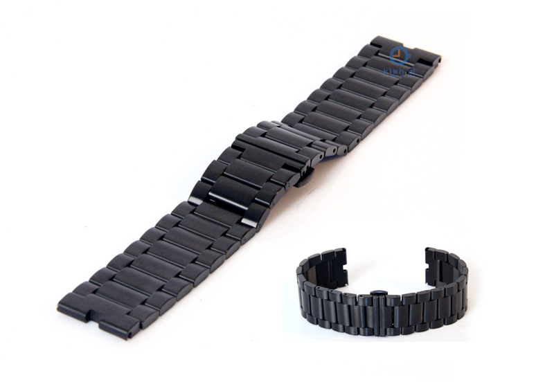 Uhrenarmband Moto 360 schwarz Edelstahl