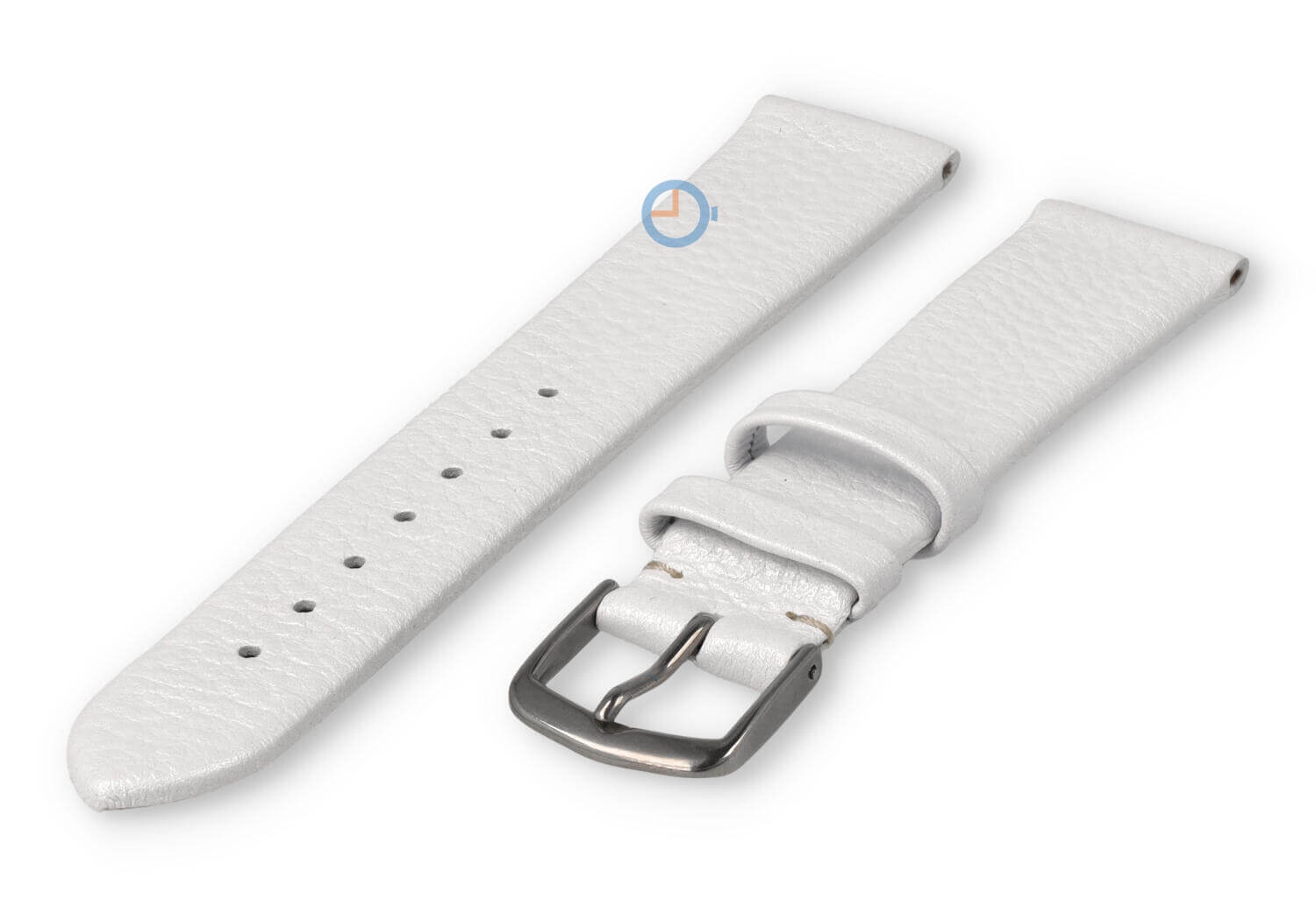 Nahtloses Uhrenarmband 18mm - Glänzend weiß